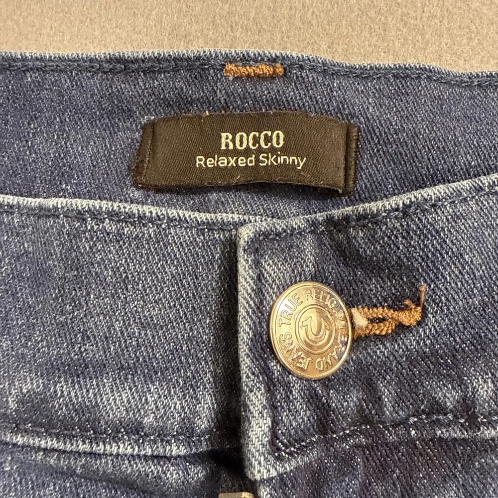 JEANS True Religion Rocco MENS 40 RELAXED SKINNY Stretch Premium Blue
